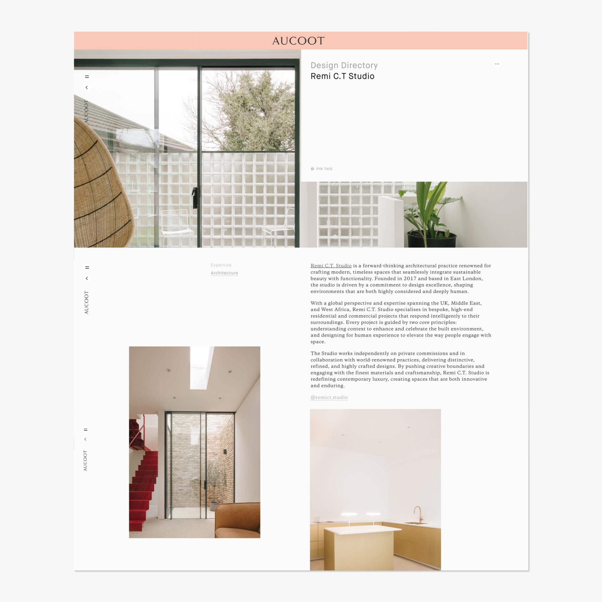 AUCOOT DESIGN DIRECTORY | Feature